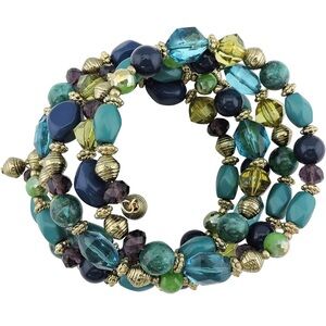 Illusion Wire Beaded Statement Bracelet